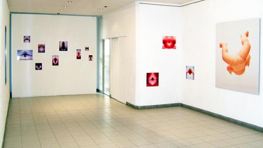 <b>Electromagnetic spectrum</b> - vue de l'exposition, Passage de l'art, Marseille, 2005