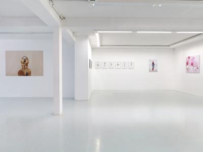 <b>Eponyme</b> - vue de l'exposition, avec Gérald Panighi (invitée Caroline Rivalan), L'Arteppes, Annecy, 2014