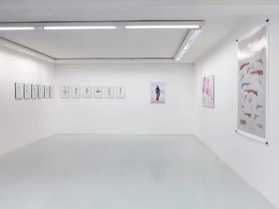 <b>Eponyme</b> - vue de l'exposition, avec Gérald Panighi (invitée Caroline Rivalan), L'Arteppes, Annecy, 2014