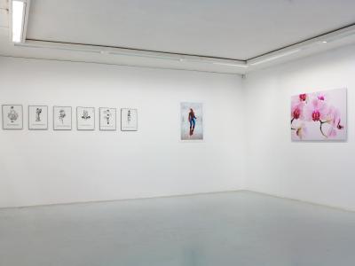 <b>Eponyme</b> - vue de l'exposition, avec Gérald Panighi (invitée Caroline Rivalan), L'Arteppes, Annecy, 2014