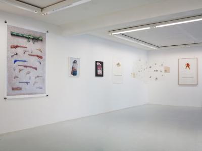 <b>Eponyme</b> - vue de l'exposition, avec Gérald Panighi (invitée Caroline Rivalan), L'Arteppes, Annecy, 2014