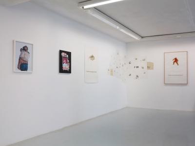 <b>Eponyme</b> - vue de l'exposition, avec Gérald Panighi (invitée Caroline Rivalan), L'Arteppes, Annecy, 2014