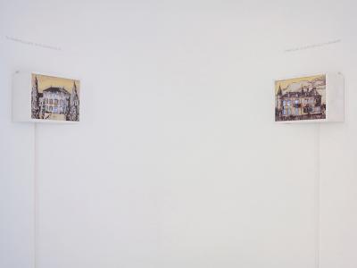 <b>Eponyme</b> - vue de l'exposition, avec Gérald Panighi (invitée Caroline Rivalan), L'Arteppes, Annecy, 2014