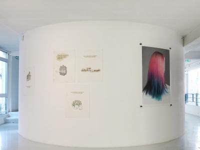 <b>Eponyme</b> - vue de l'exposition, avec Gérald Panighi (invitée Caroline Rivalan), L'Arteppes, Annecy, 2014
