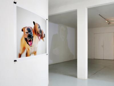 <b>Eponyme</b> - vue de l'exposition, avec Gérald Panighi (invitée Caroline Rivalan), L'Arteppes, Annecy, 2014