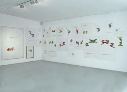 <b>Eponyme</b> - vue de l'exposition, avec Gérald Panighi (invitée Caroline Rivalan), L'Arteppes, Annecy, 2014