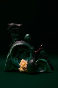 <b>Malachite desert</b> - color photograph, collaboration with Stephane Margolis, 2019