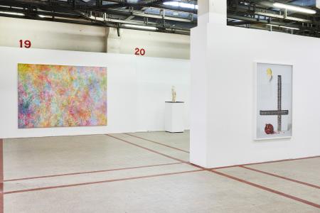 <b>Power flower</b> - de gauche à droite Jean-Baptiste Bernardet, Antoine Renard, Frédéric Nakache, Le 109, Nice, 2022 (photographies Jean-Christophe Lett)