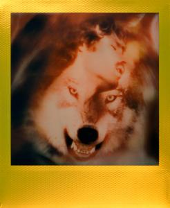 <b>Golden ecstasy</b> - polaroid couleur, 10,7x8,8 cm, exemplaire unique, 2019-2020