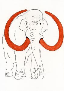 <b>Sans titre</b> - (2006 à 1972), encre de Chine et sanguine sur papier, 29,7x21 cm, 2006